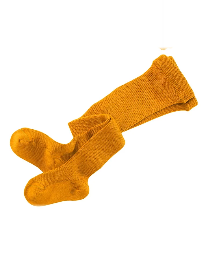Baby Strumpfhose Bio-Schurwolle messing Gr. 00