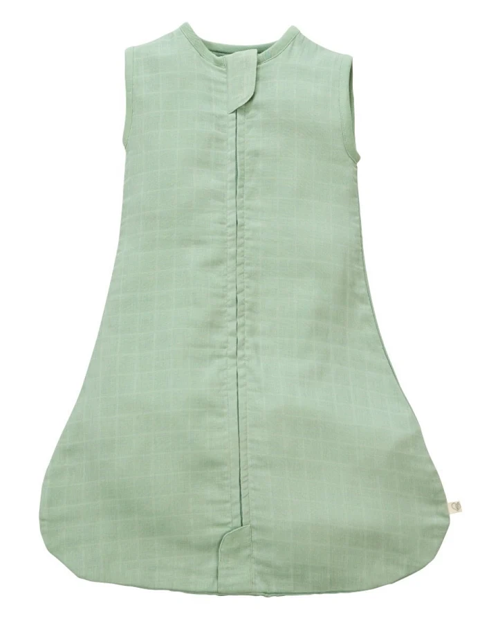 Schlafsack Baby Bio Baumwolle Musselin mint Gr. 1 (70 cm)