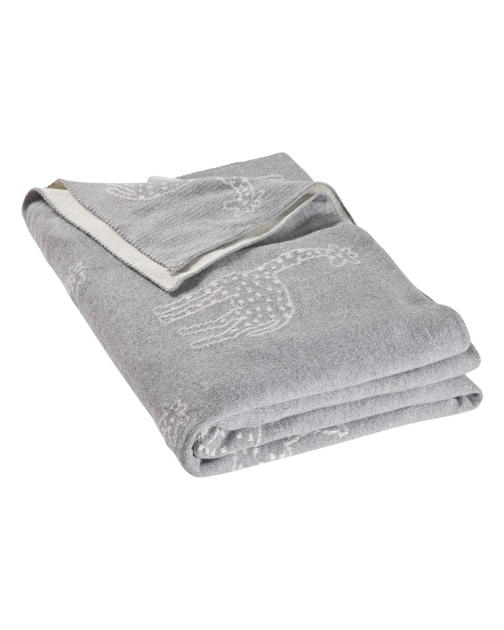 Babydecke Bio-Baumwolle Giraffe grey Maße 80 x 100 cm