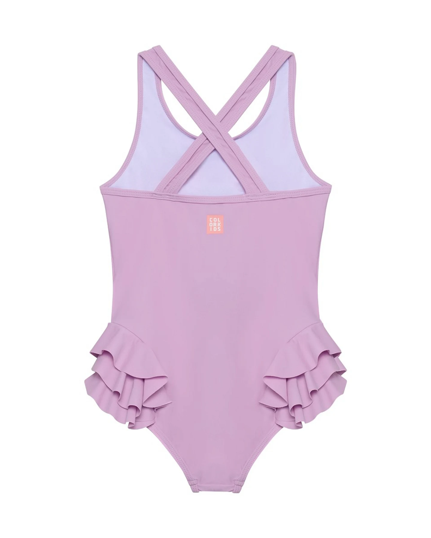 Badeanzug mit Applikation Lavender Mist Gr.122 – Ansicht 2
