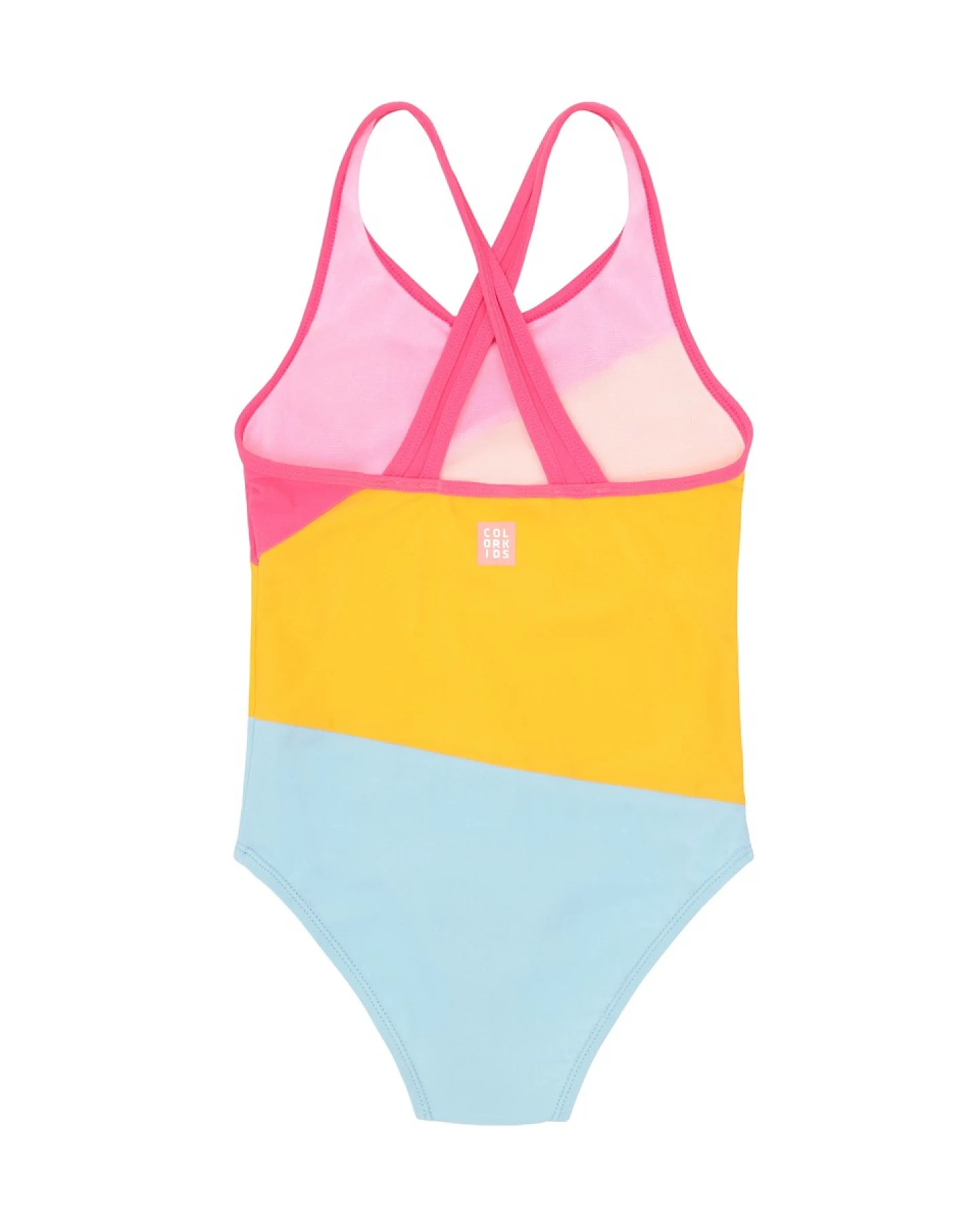 Badeanzug Colorblock Pink Lemonade Gr.116 – Ansicht 2