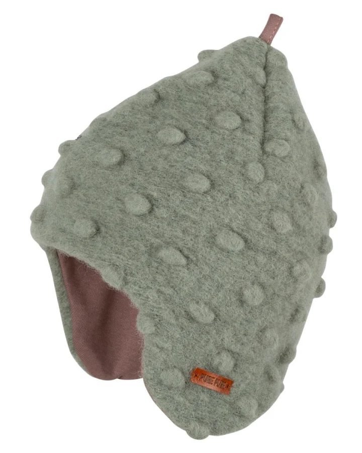 PURE PURE by Bauer Kinder Mütze Bio-Merinowolle Walk seagras Gr. 49