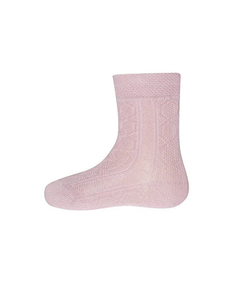 Baby- und Kindersocken Struktur hell wildrose Gr. 18-19