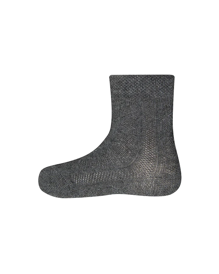 Baby- und Kindersocken Struktur anthrazit meliert Gr. 17-18