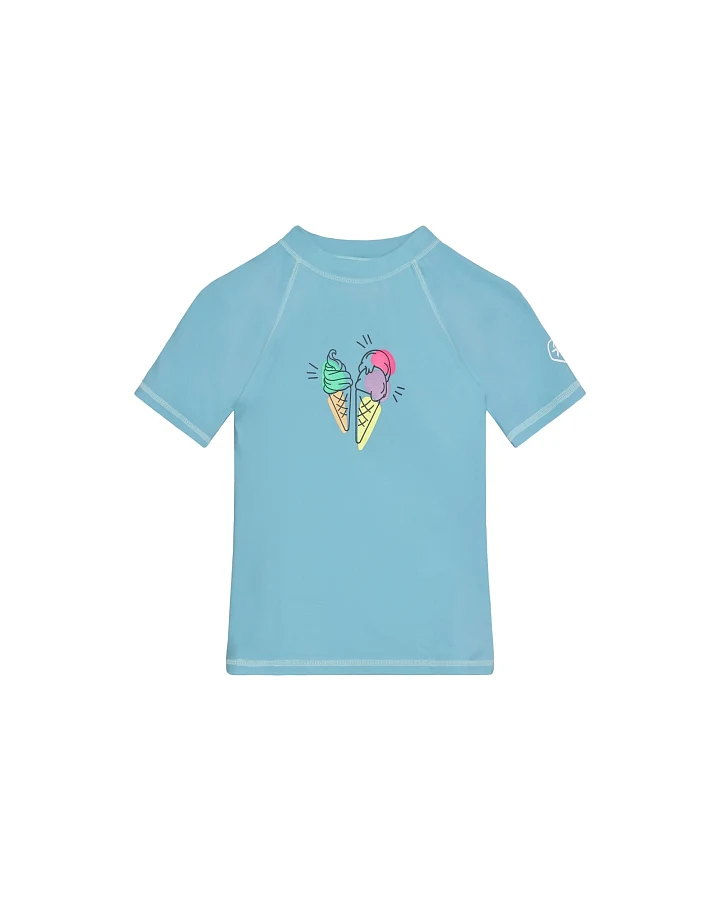 Badeshirt kurzarm print Cerulean Gr.98