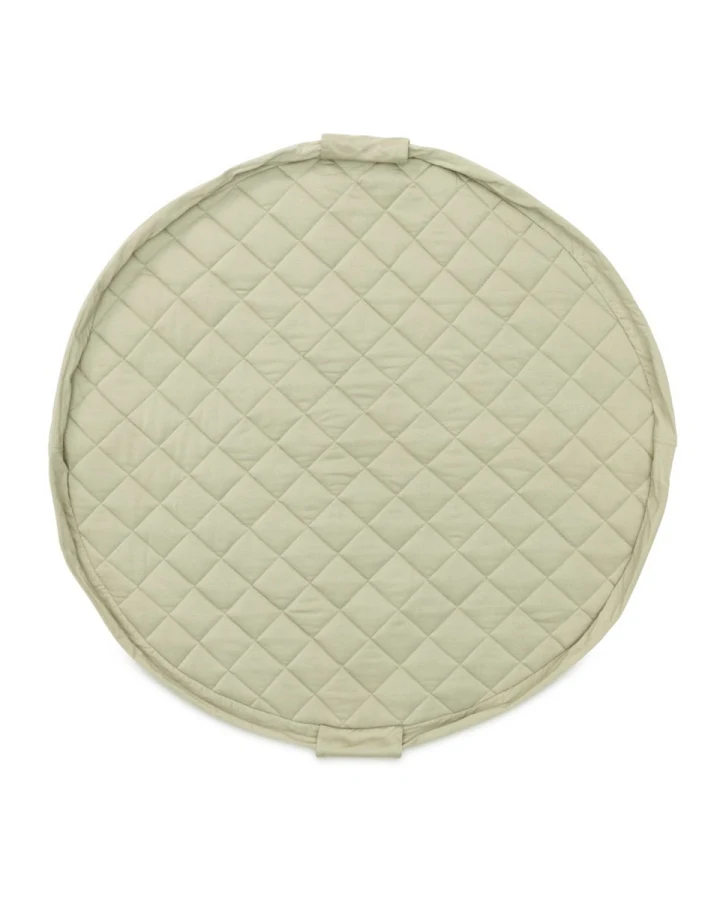 Krabbeldecke, Aufbewahrungs- und Wickeltasche Organic soft grün Durchmesser ca. 120 cm