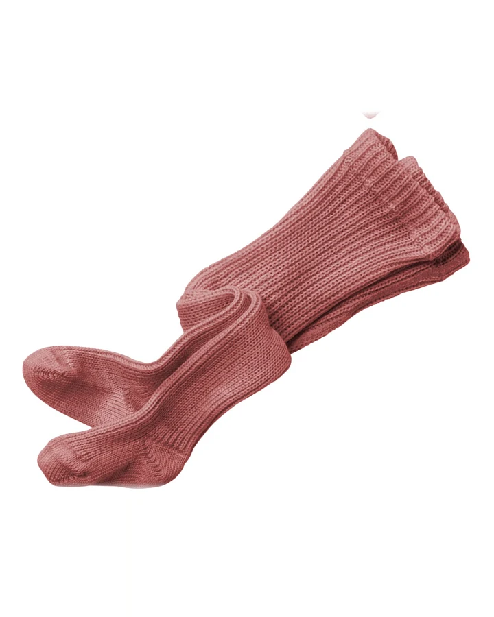 Dicke Baby Strumpfhose Bio-Schurwolle altrosa Gr.00