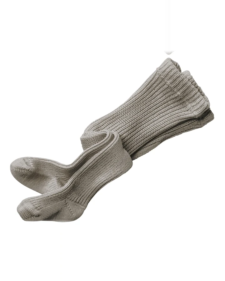 Dicke Baby-Strumpfhose Bio-Schurwolle grau-melange Gr.01