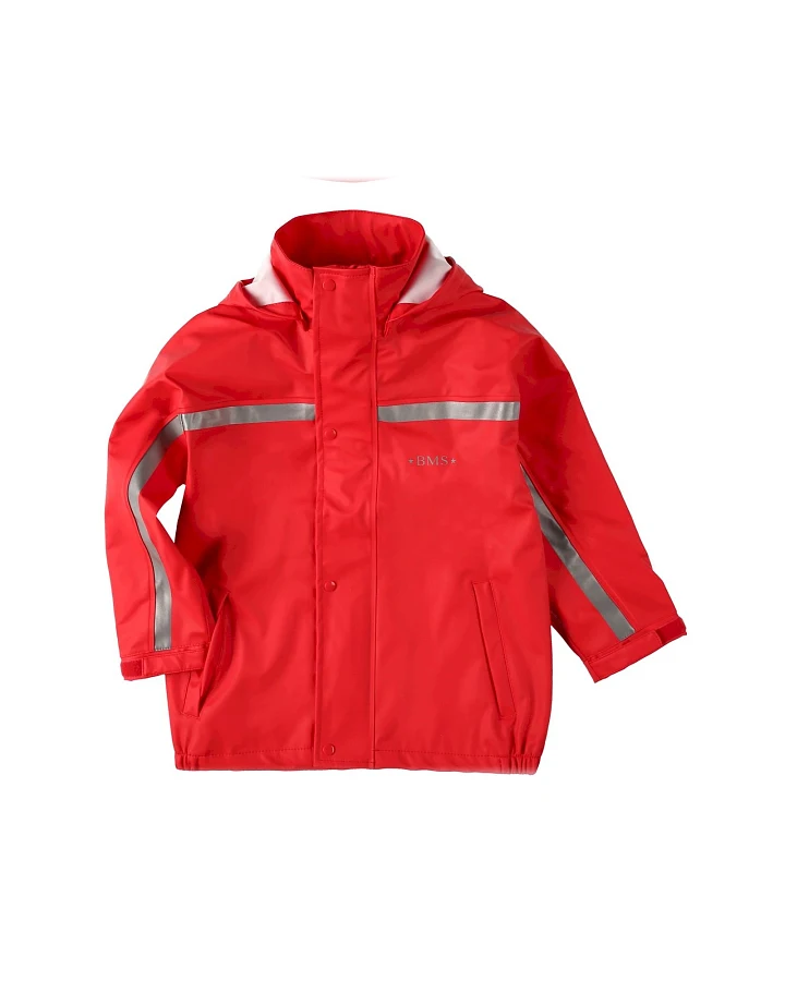 BMS Kinder Buddeljacke und Regenjacke Räuberwald SoftSkin rot Gr.80