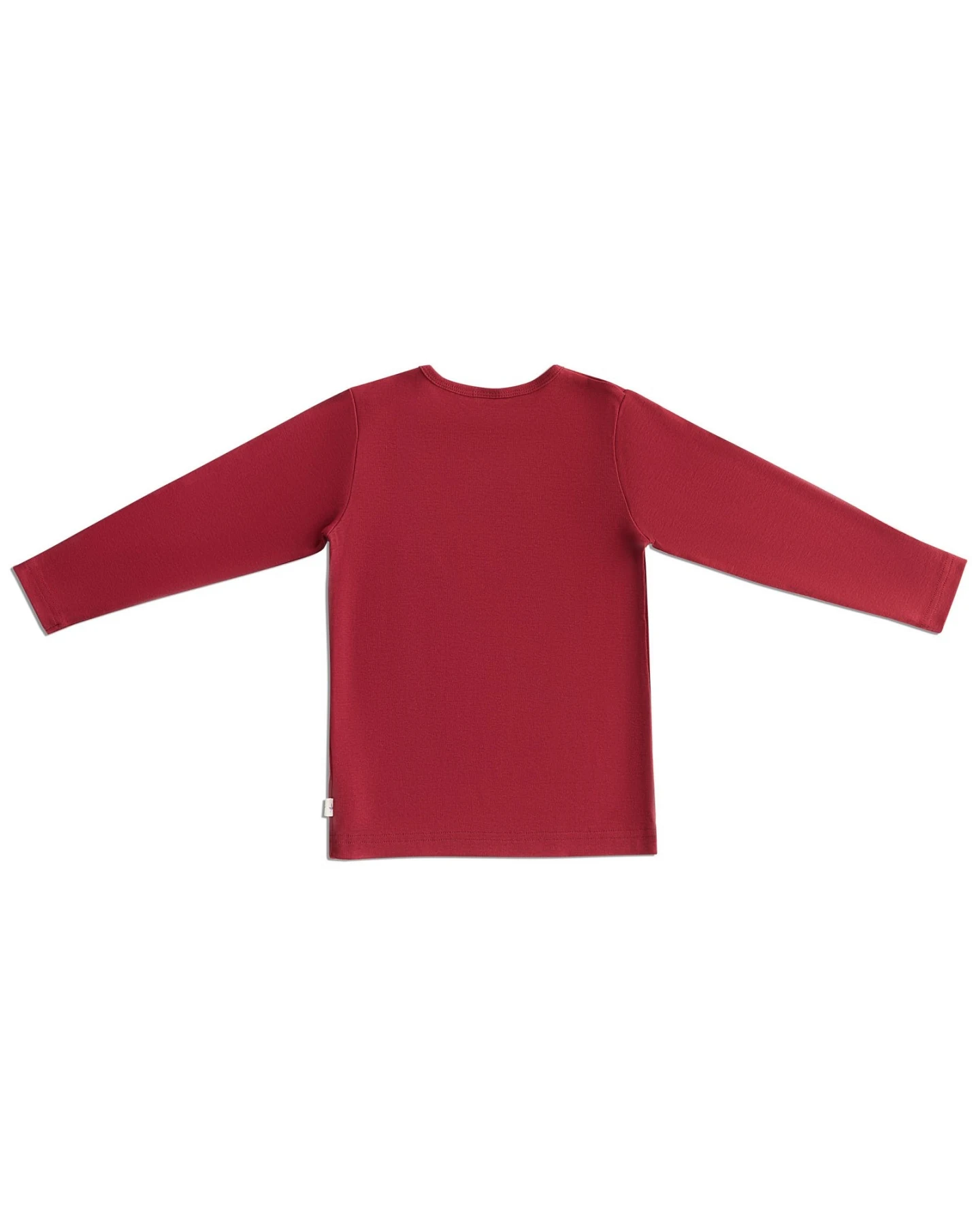Baby und Kinder Langarmshirt bordeaux rosa rot Gr.62/68 – Ansicht 2