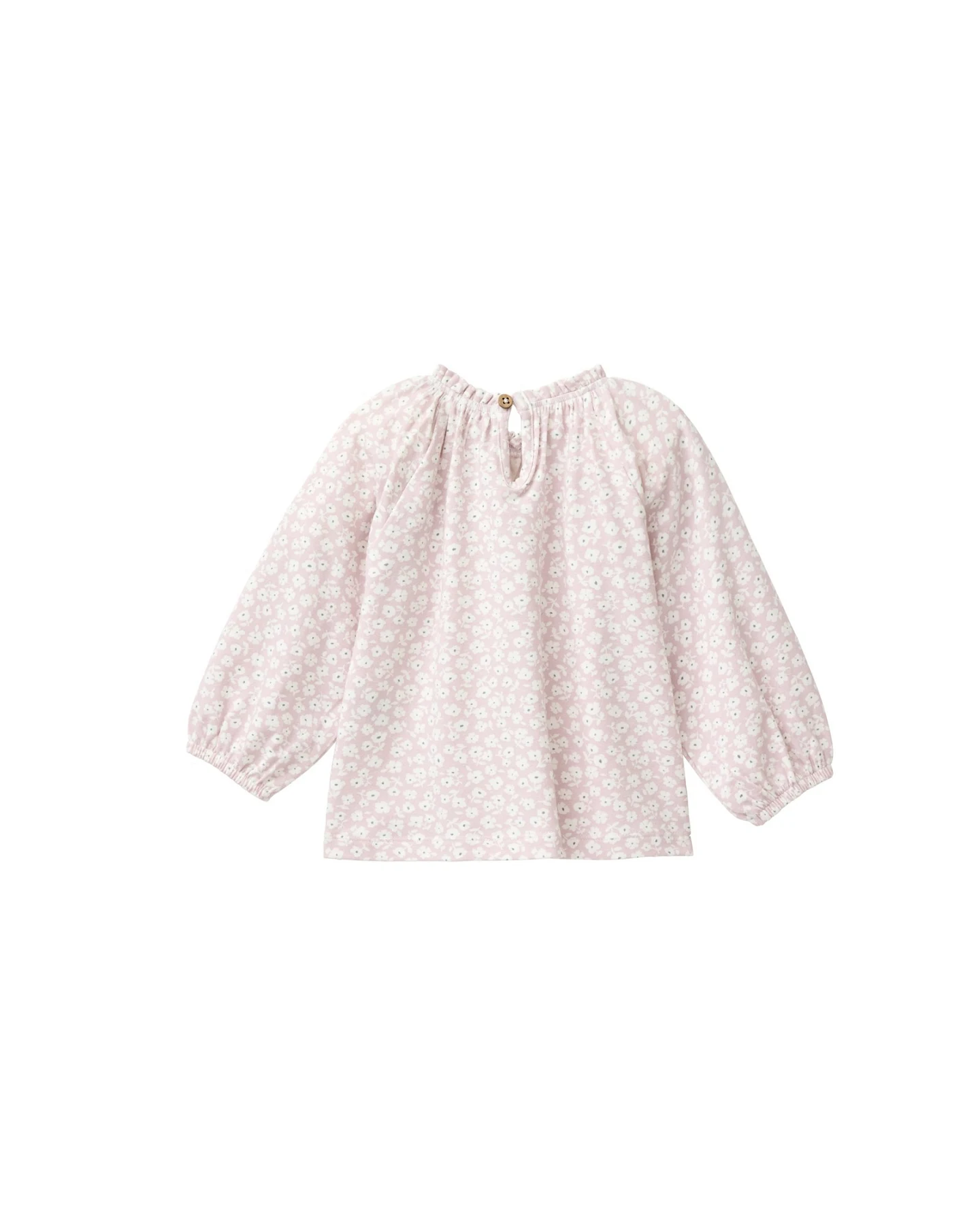 People Wear Organic Langarm-Shirt kleine Veilchen hellrosa Gr. 74/80 – Ansicht 2