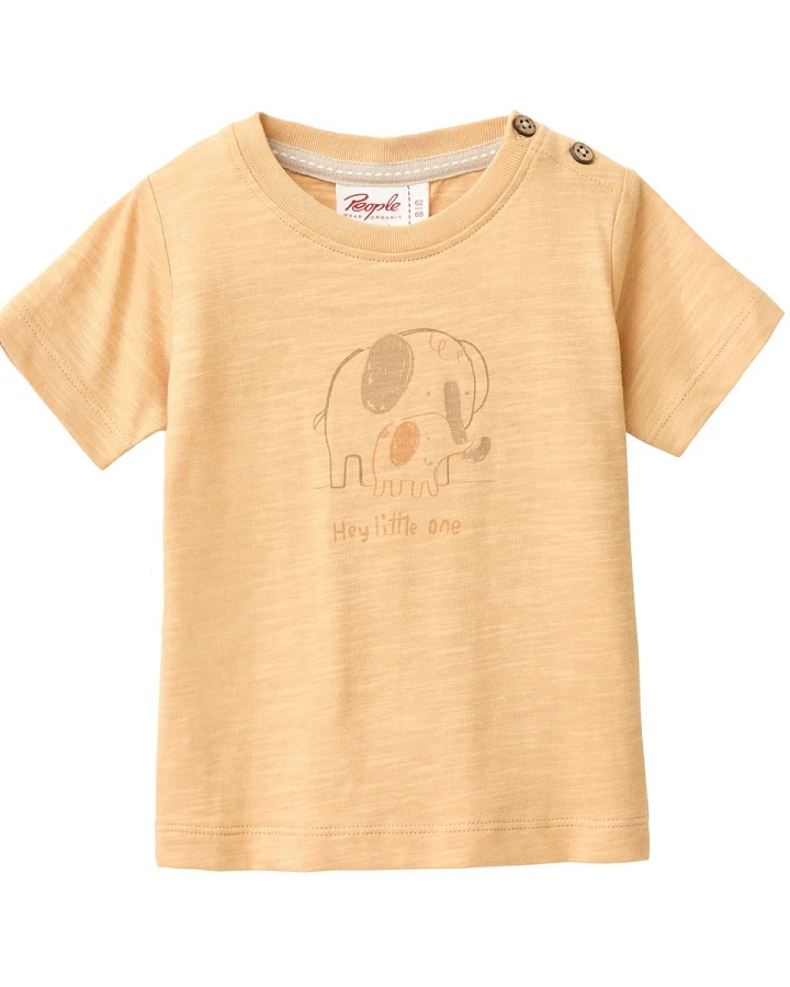 People Wear Organic Kurzarm-Shirt honiggelb Gr. 74/80