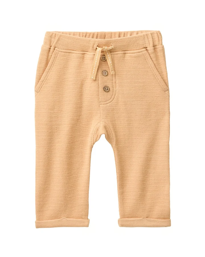 People Wear Organic Sweat-Hose honiggelb Gr. 62/68