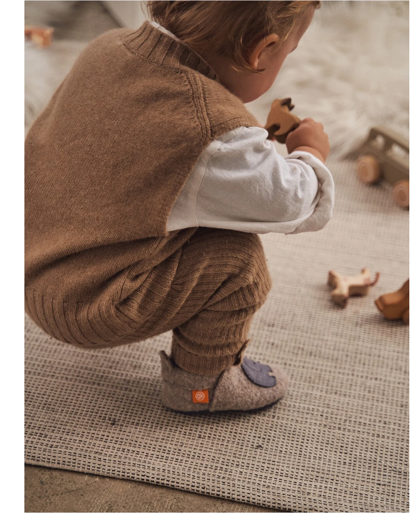 Kinder Wollwalk Hausschuhe Elefant Benni Gr.24/25 – Ansicht 2