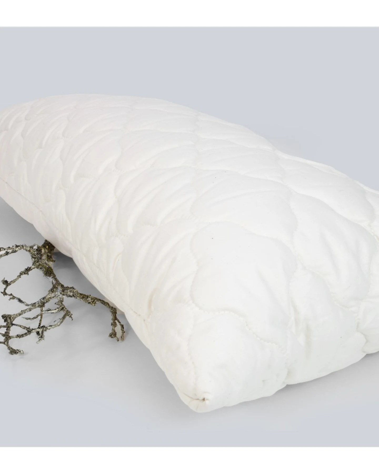 Kopfkissen mit gesteppter Hülle, Füllung 100% Kapok Maße 40 x 80 cm – Ansicht 2