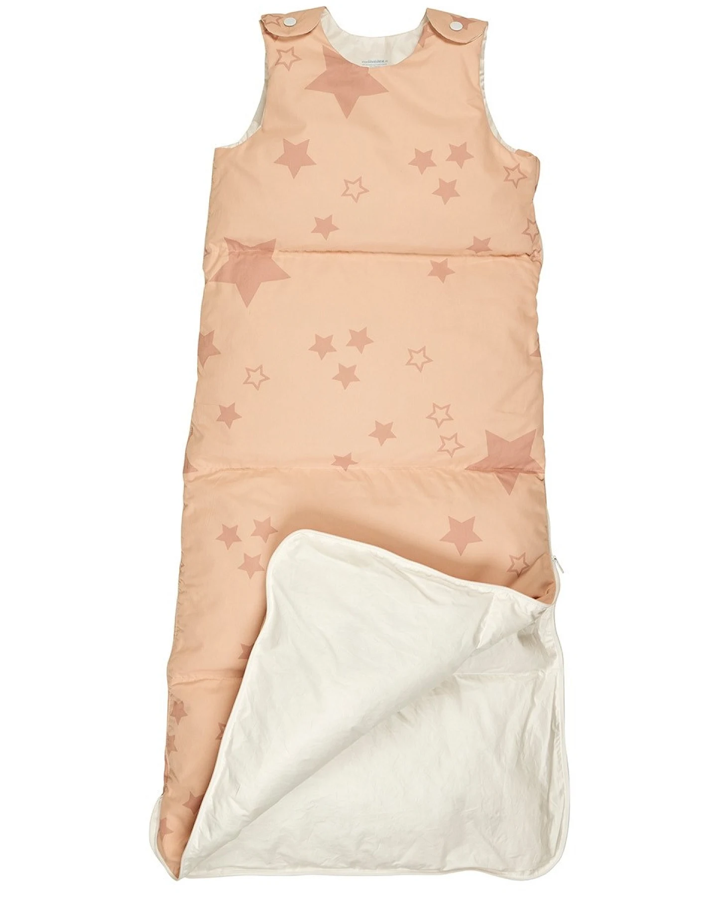 Winterschlafsack Baby, Daunen Stern rosa Gr.1 (90 cm), Winter – Ansicht 2
