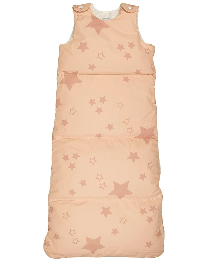 Winterschlafsack Baby, Daunen Stern rosa Gr.2 (110 cm), Winter