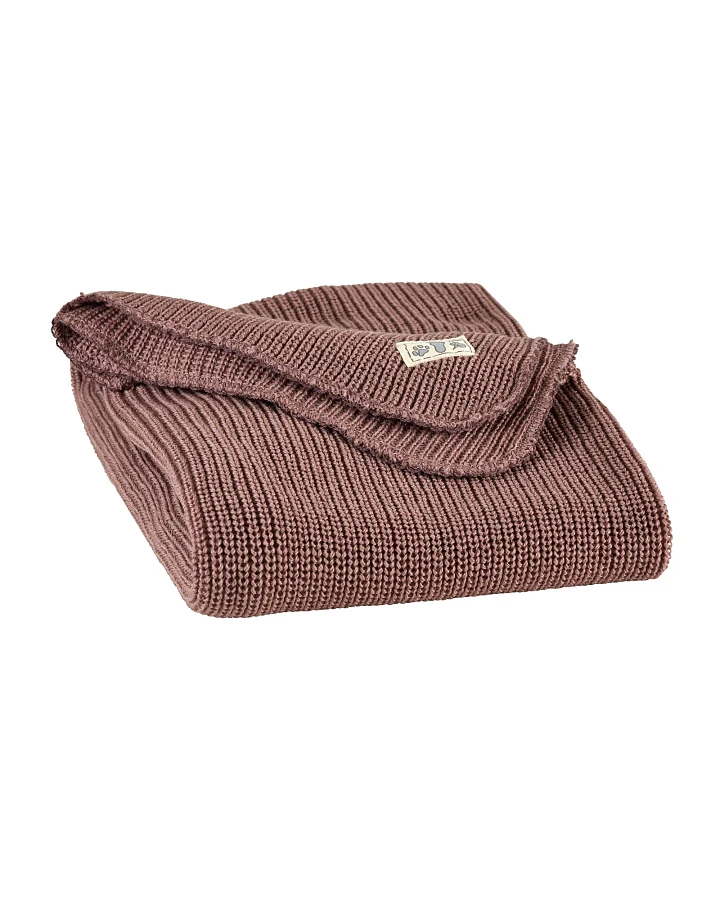 Lilano Babydecke Bio-Merinowolle mauve Maße 90 x 85 cm
