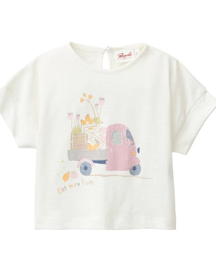 People Wear Organic Kurzarm-Shirt weiß Gr. 62/68