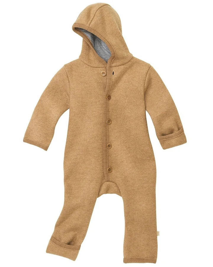 Disana Baby Walk-Overall Bio-Merinowolle karamell Gr.62/68