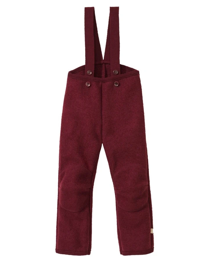 Disana Kinder Latzhose Bio-Merinowolle Walk cassis Gr. 86/92
