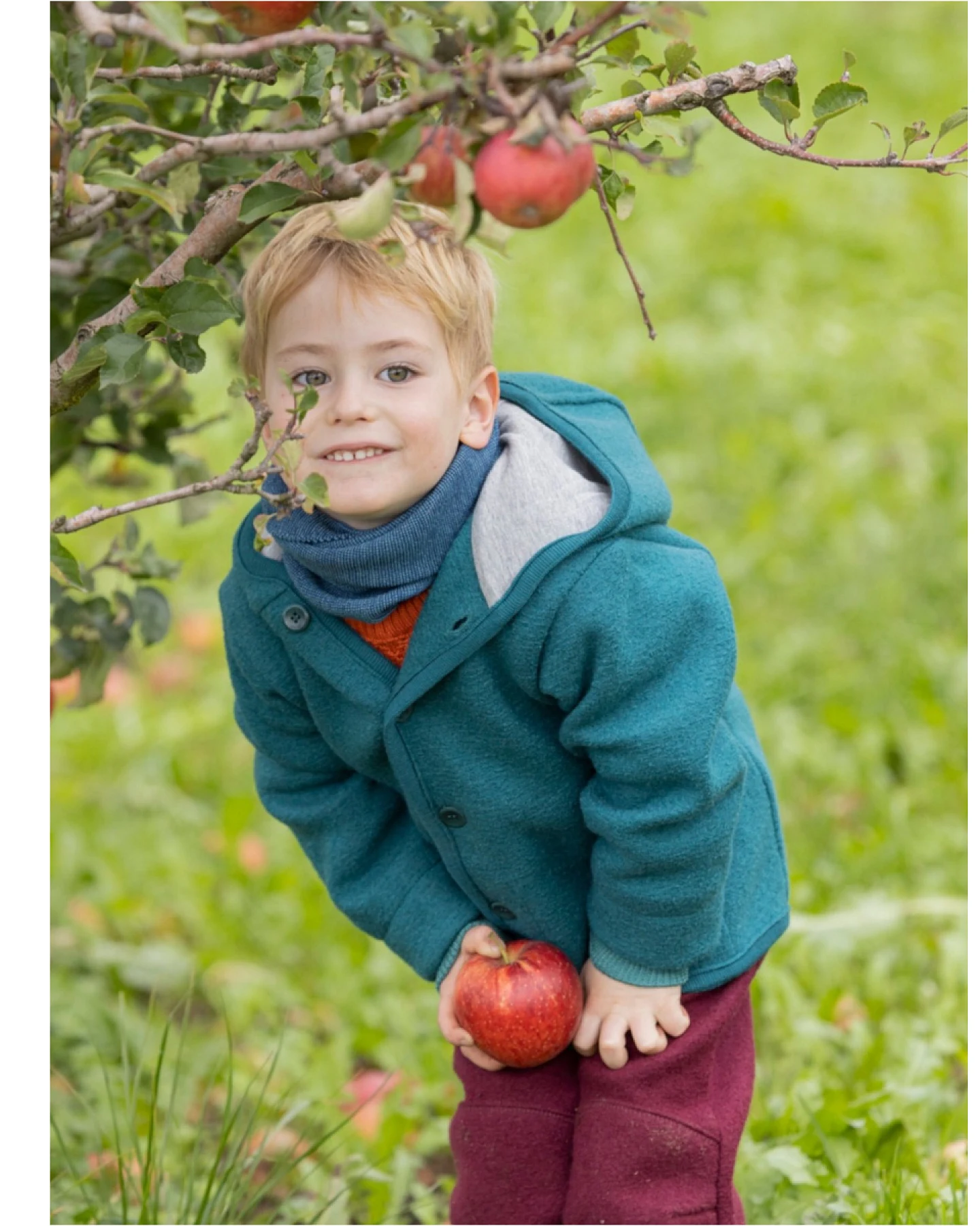 Disana Kinder Latzhose Bio-Merinowolle Walk cassis Gr. 86/92 – Ansicht 2