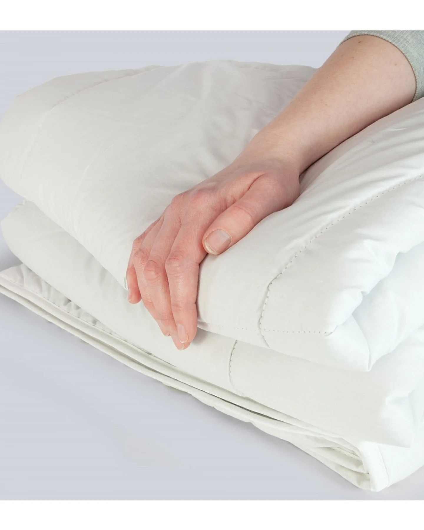 Bettdecke Kamelflaumhaar waschbar 155 x 220 cm, 1270 g (Ganzjahr) – Ansicht 2