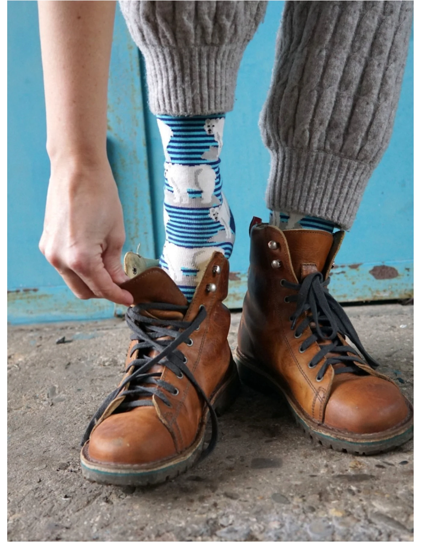 Damen Socken Bio-Baumwolle Eisbär Gr.35-38 – Ansicht 2