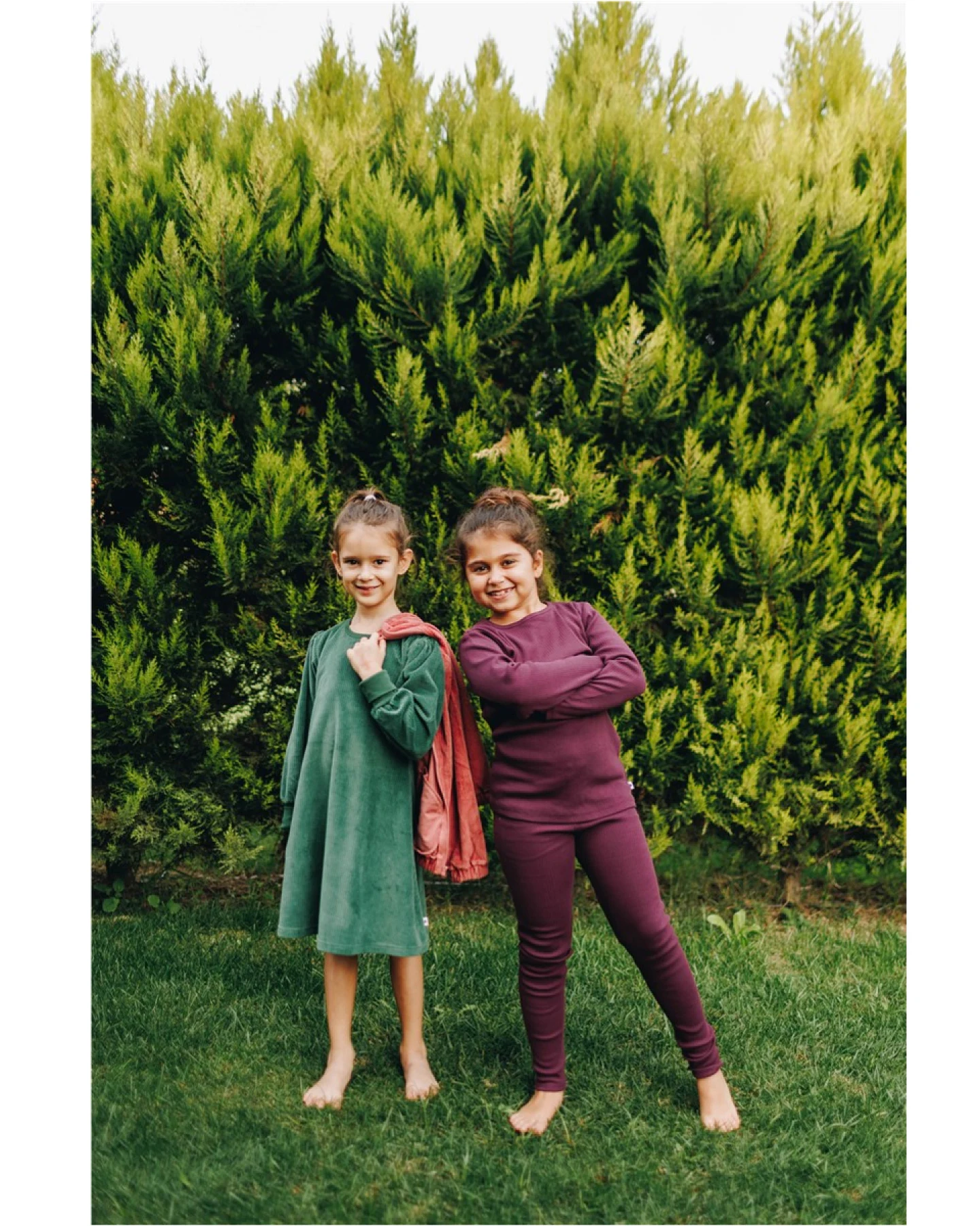 Baby und Kinder Shirt Ripp Qualität Bio Baumwolle aubergine Gr.86/92 – Ansicht 2
