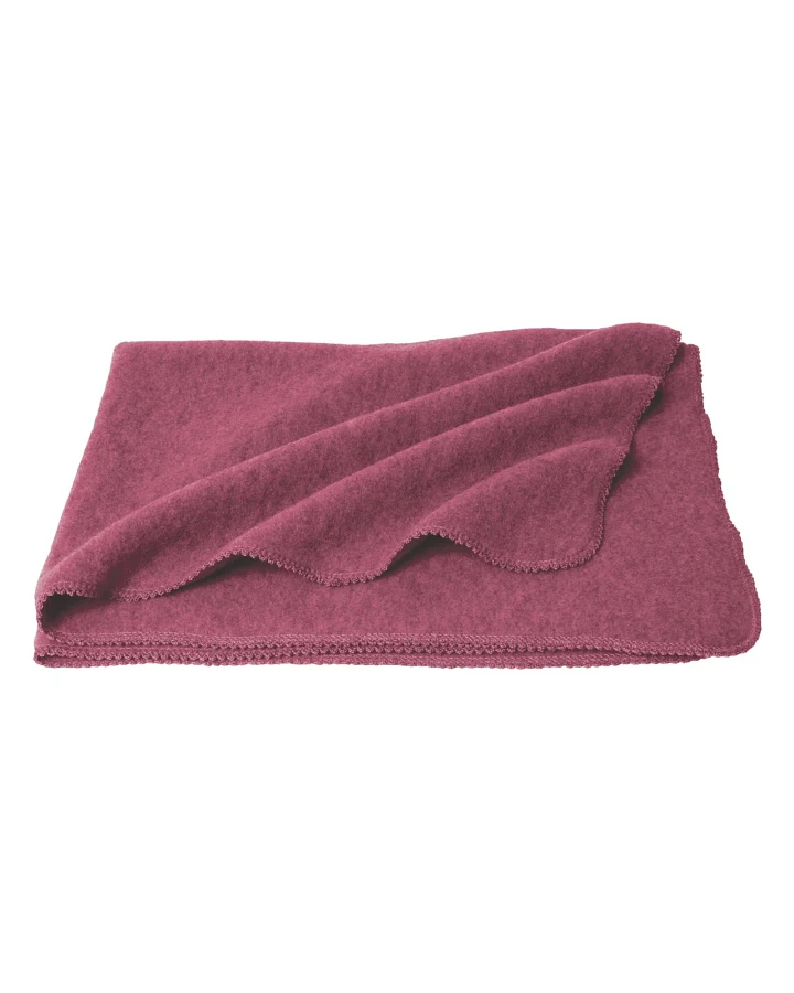 Babydecke Bio-Merinowolle Fleece malve Gr. 1 (95 x 70 cm)