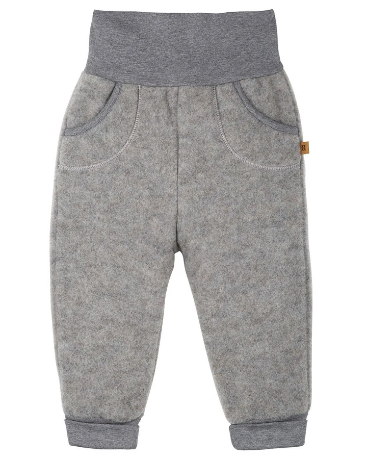 PURE PURE by Bauer Baby und Kinder Hose Bio-Merinowolle Fleece moonrock Gr. 104