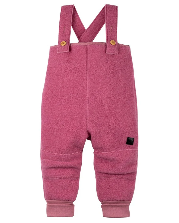 PURE PURE by Bauer Kinder Latzhose Bio-Schurwolle Walk dusty pink Gr.86/92