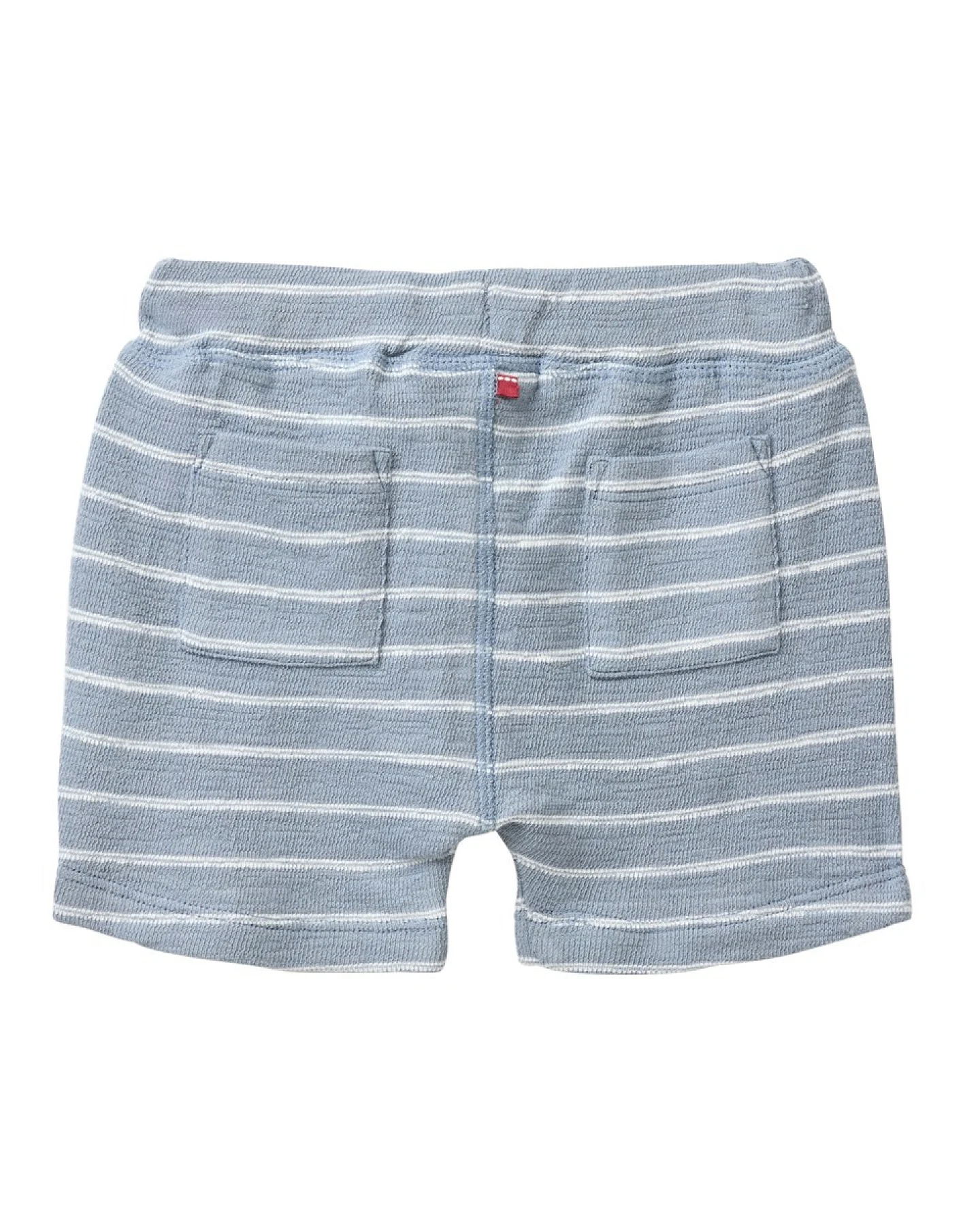 People Wear Organic Sweat-Bermuda blaugrau geringelt Gr. 62/68 – Ansicht 2