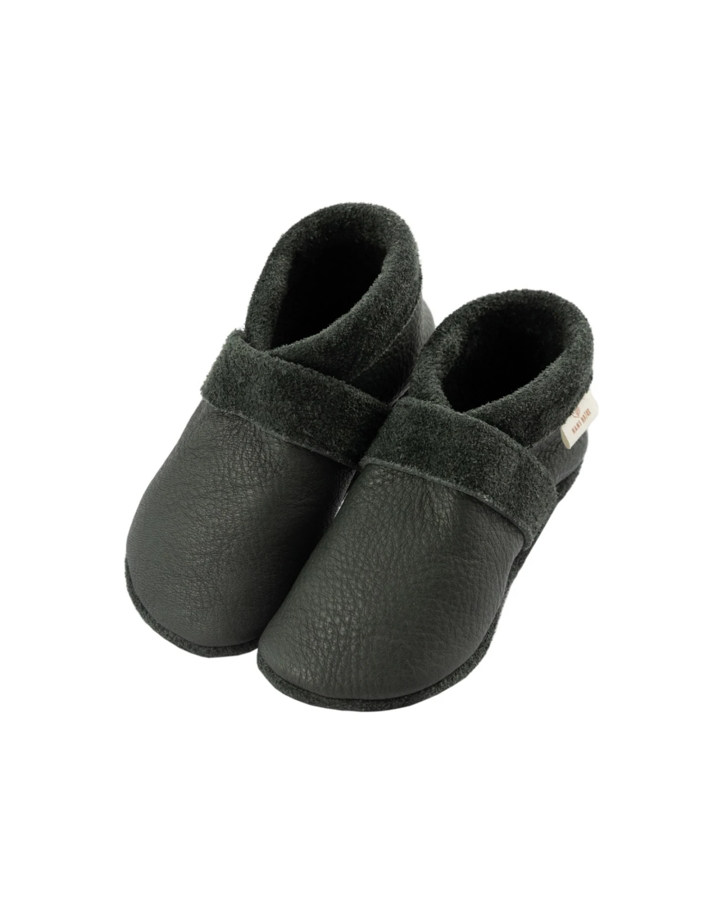 Baby und Kinder Hausschuhe Krabbelschuhe Ecopell Leder grau Gr. 26 – Ansicht 2