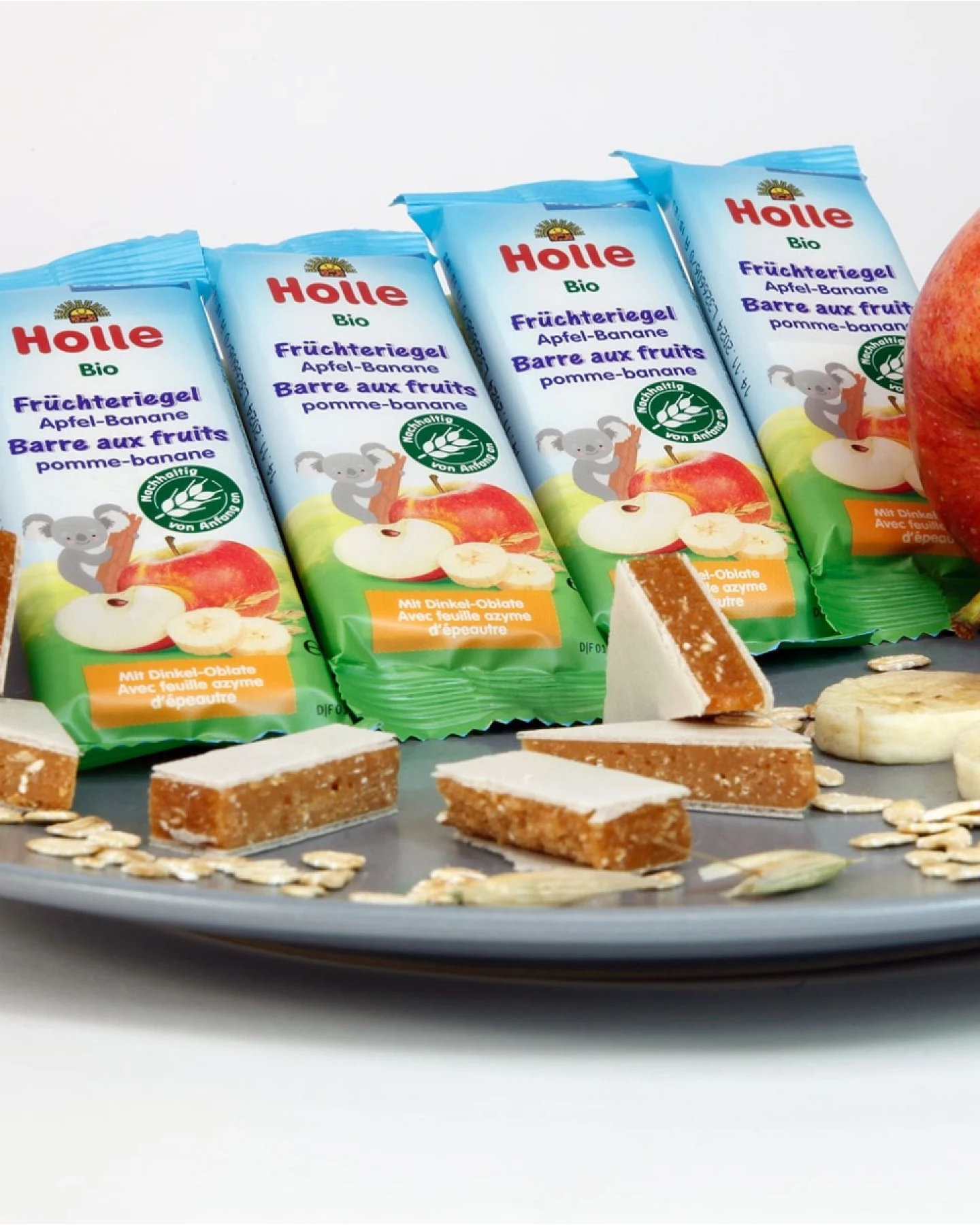 Holle Bio Früchteriegel, 5 x 25 g Apfel-Banane – Ansicht 2