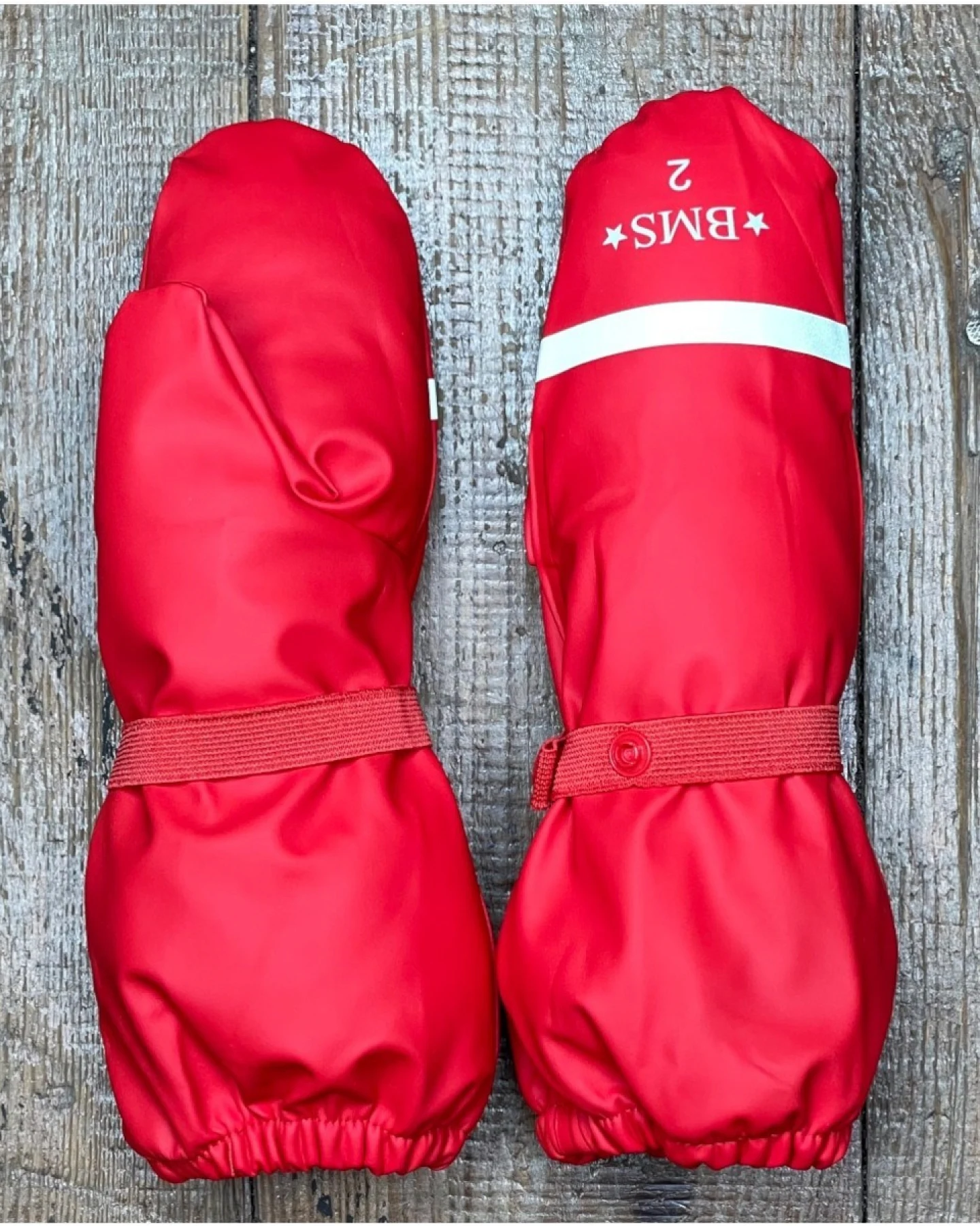 BMS Kinder Handschuhe Buddelhandschuhe ungefüttert SoftSkin rot Gr.2 (2-5 Jahre) – Ansicht 2