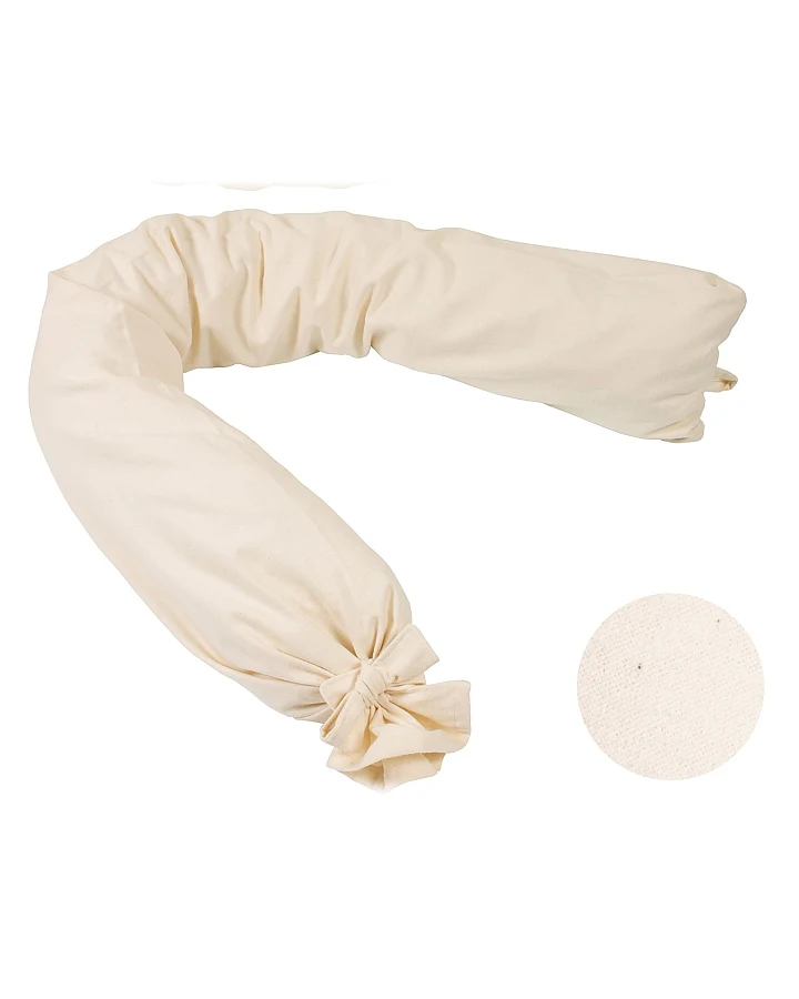 Stillkissenbezug Biber natur (160 cm) Baumwolle (kbT)