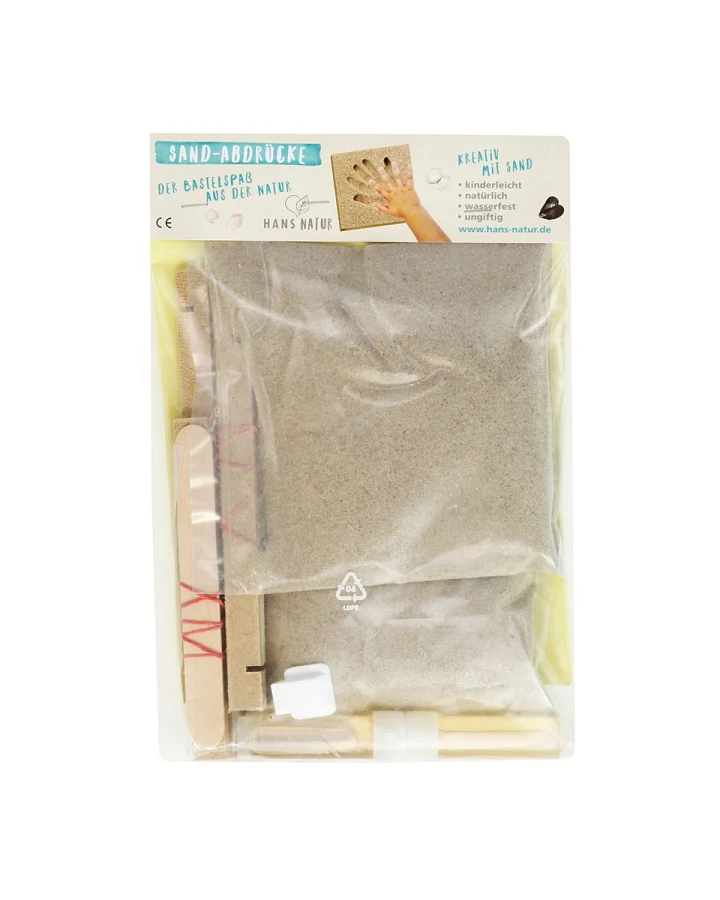 Baby und Kinder Hand- und Fußabdruck Sand Kombiset 15x15 und 14x19 cm