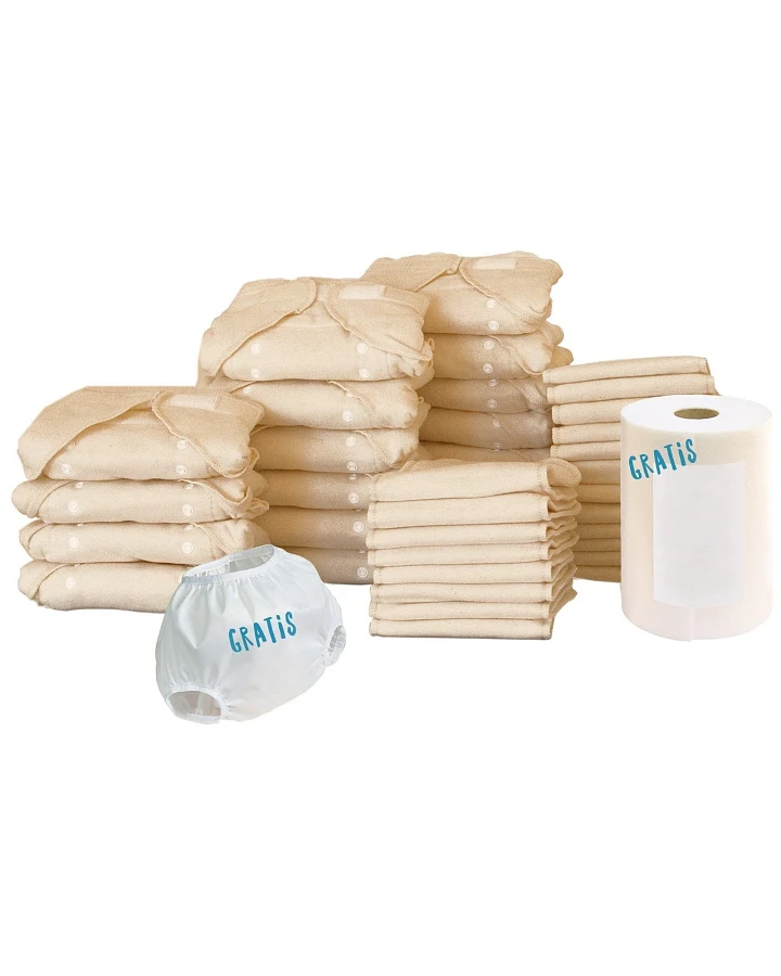 Wickel-Set 1 Bio-Baumwolle Unisize 42-teilig