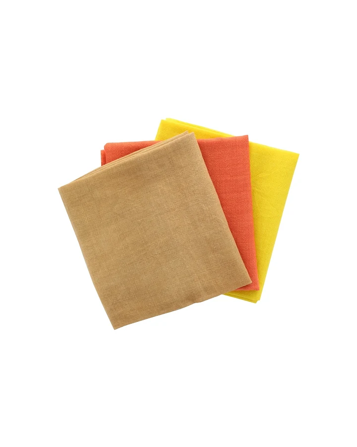 Jahreszeitentücher 3er-Set 100% Schurwolle (kbT), 75 x 75 cm Herbst