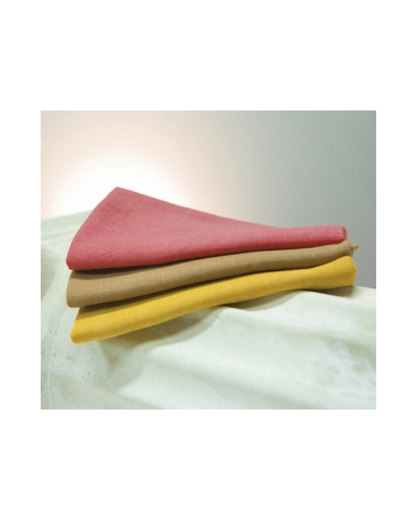 Jahreszeitentücher 3er-Set 100% Schurwolle (kbT), 75 x 75 cm Herbst – Ansicht 2