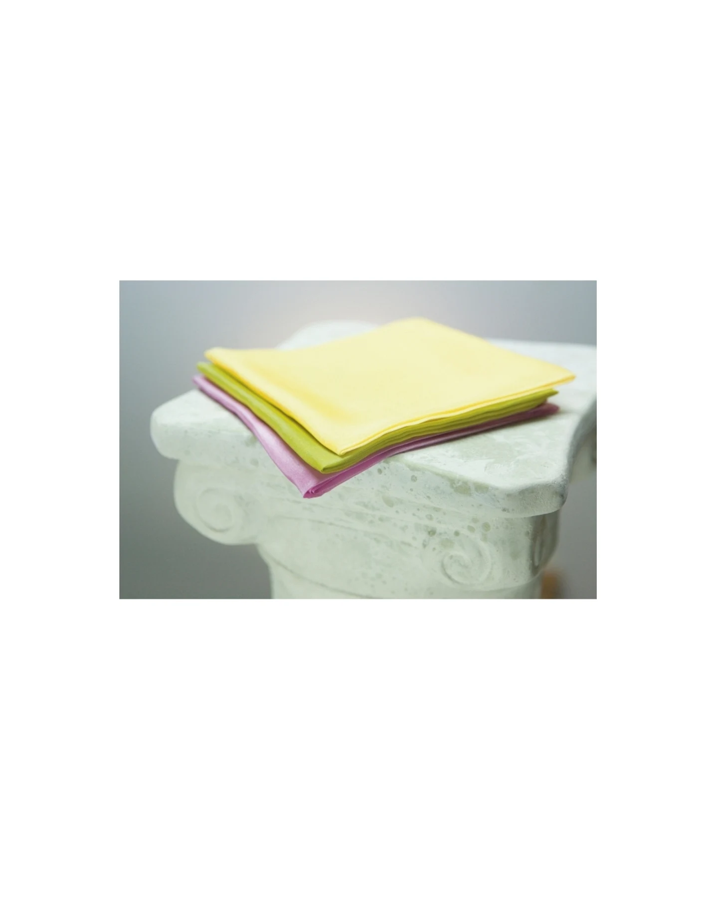 Jahreszeitentücher 3er-Set 100% Seide, 55 x 55 cm Frühling – Ansicht 2