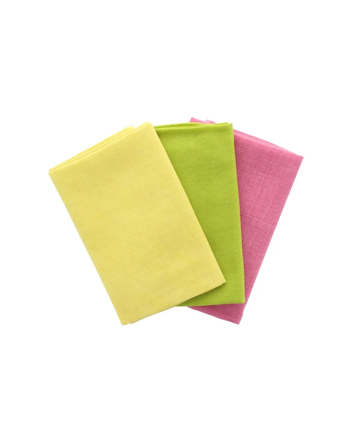 Jahreszeitentücher 3er-Set 100% Schurwolle (kbT), 75 x 75 cm Frühling