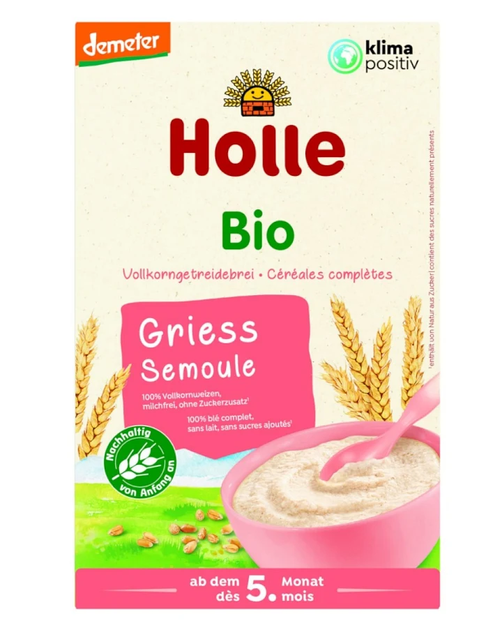 Holle Bio-Babybrei Grieß 250 g Nach dem 5. Monat