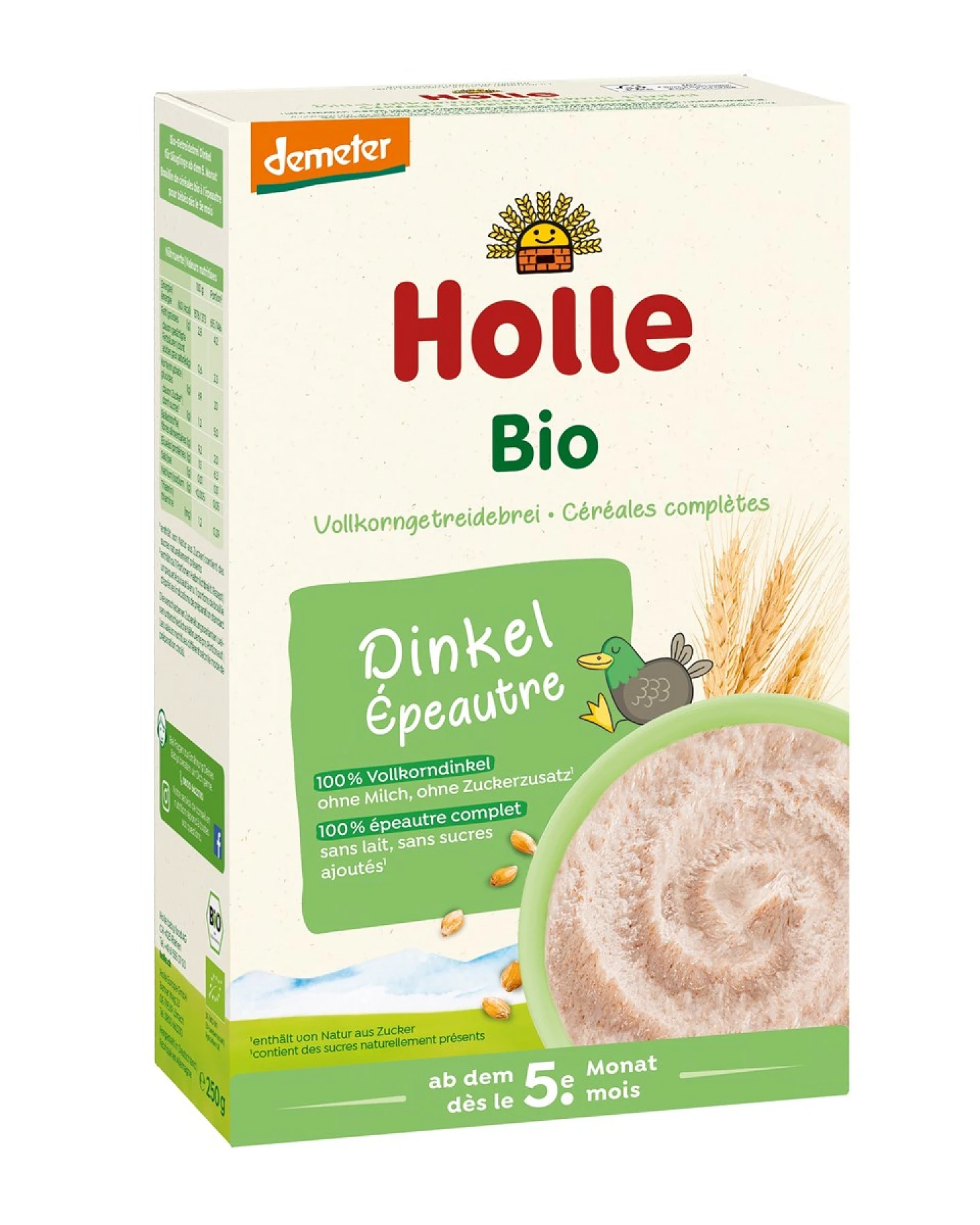 Holle Bio-Babybrei Dinkel 250 g – Ansicht 2