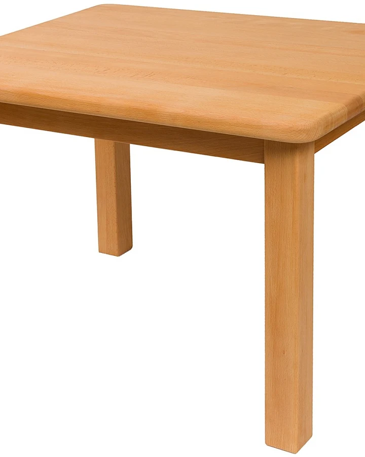 Kindertisch Buche massiv geölt Maße (H/B/L) 53x60x80 cm