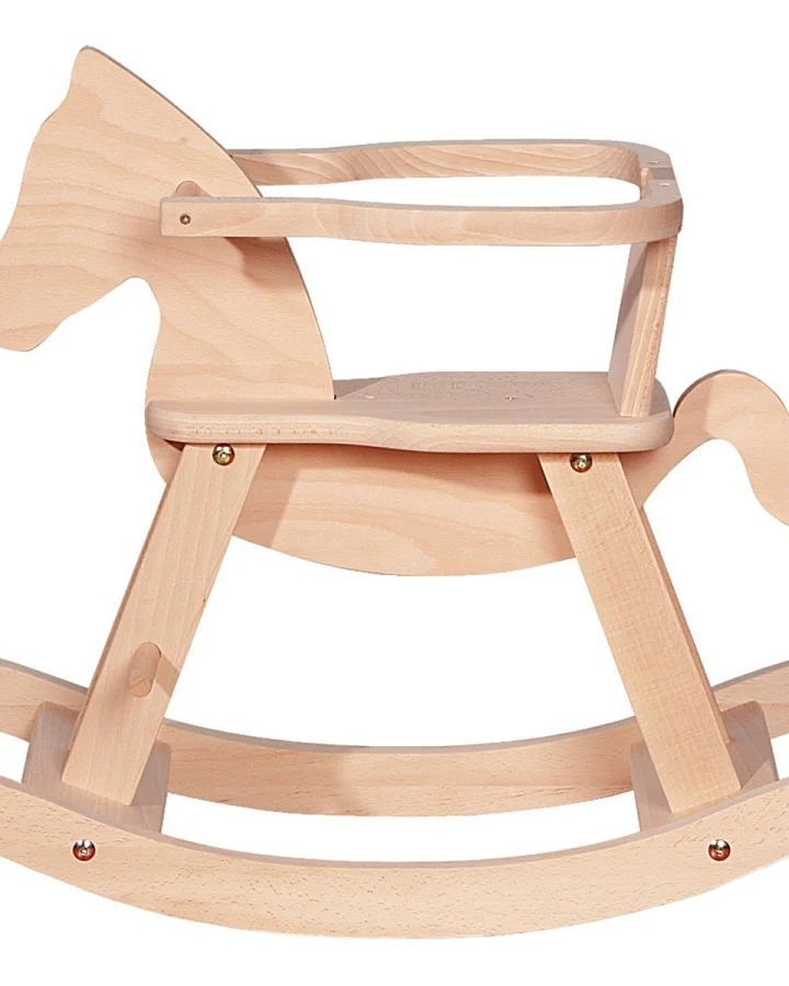 Pinolino Holz Schaukelpferd "Pinolino" Buche massiv;L 86 B 31 H 58 cm