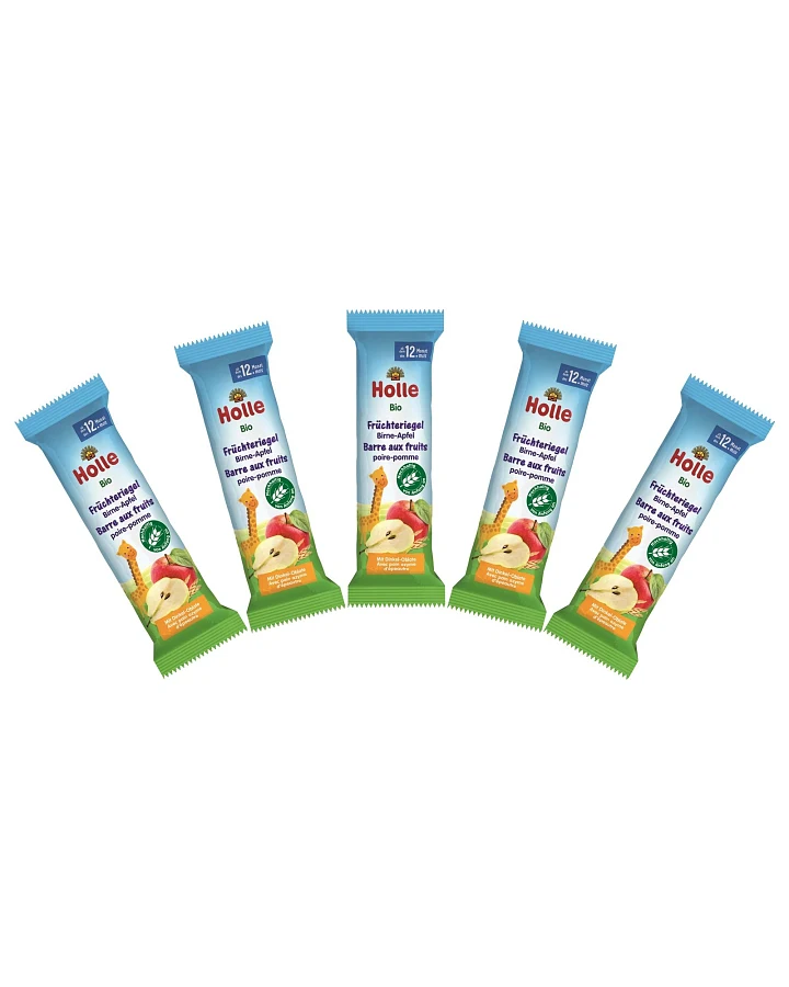 Holle Bio Früchteriegel, 5 x 25 g Apfel-Birne
