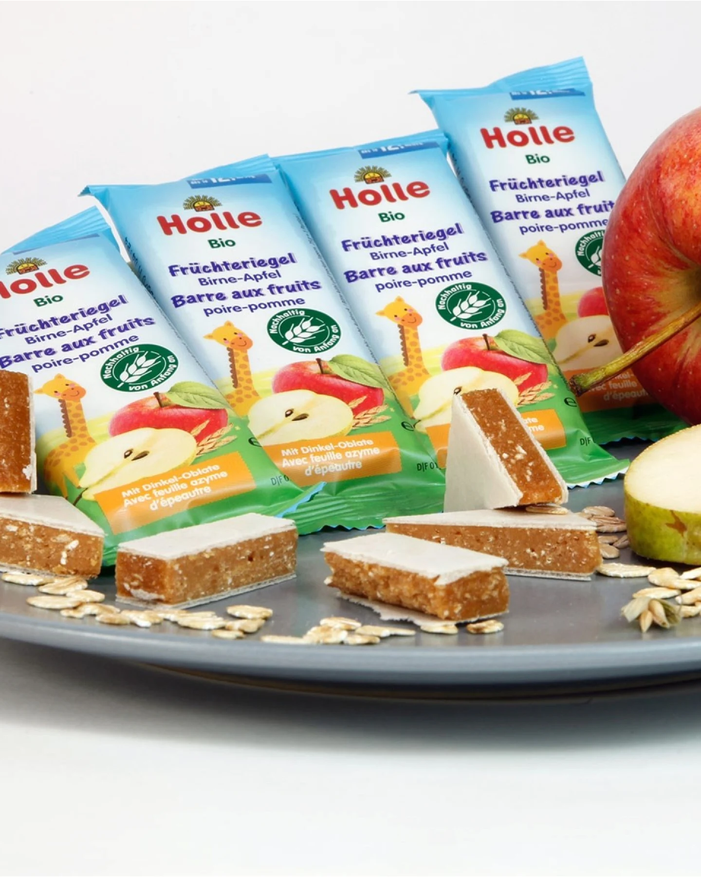 Holle Bio Früchteriegel, 5 x 25 g Apfel-Birne – Ansicht 2