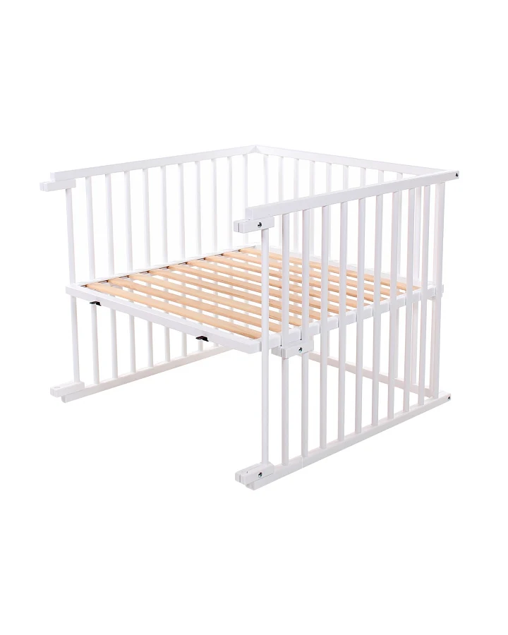 Babybay Babybay Original Umbausatz Kinderbett, Buche massiv, weiß lackiert Liegefläche 80 x 132 cm
